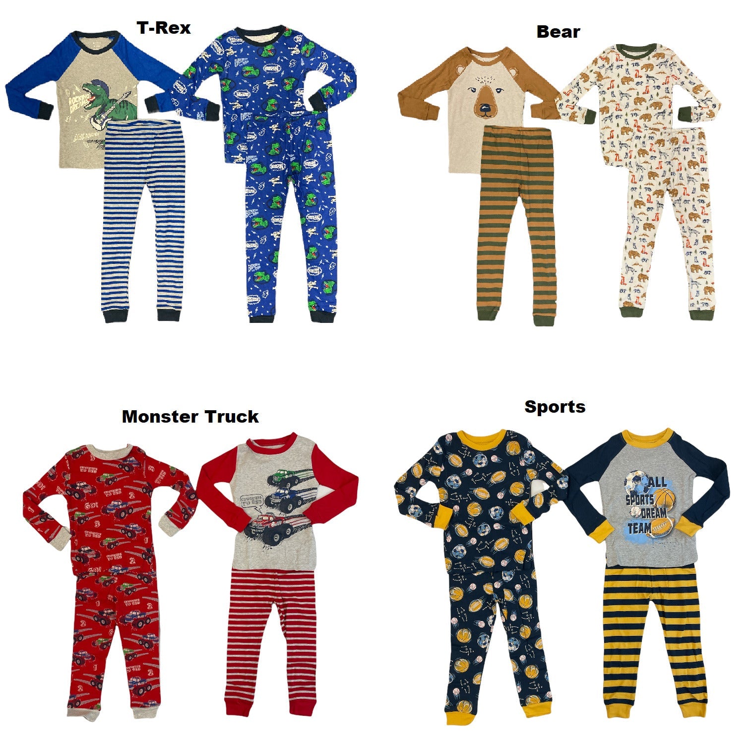 Member Mark 4-piece Pyjamas USA (2Tops & 2 Pants)
