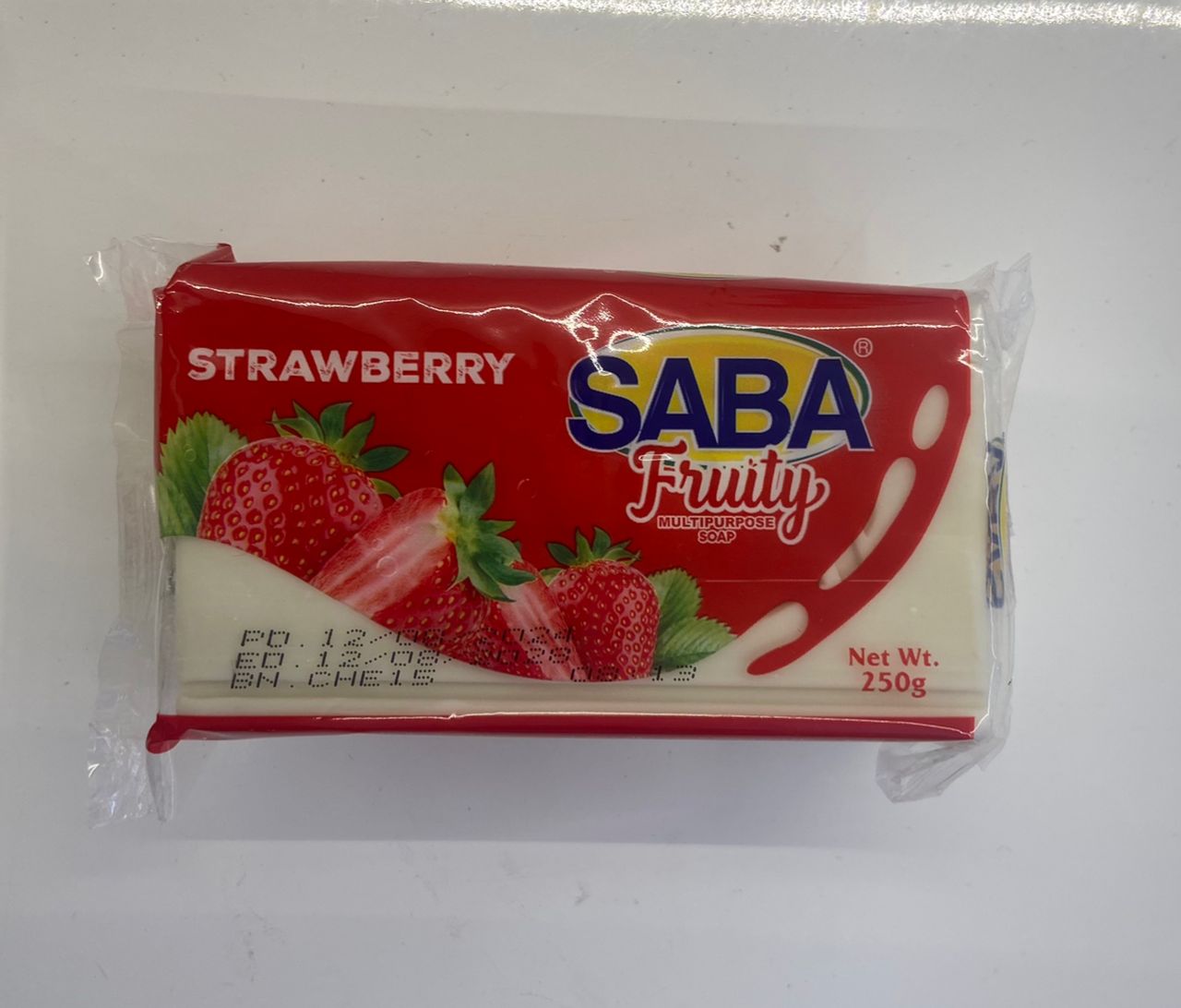  saba strawberry soap product photo – Buy online at Beks Ghana