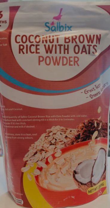 Salbix coconut brown rice with Oats powder 350g Single packaging - available at Beks Ghana