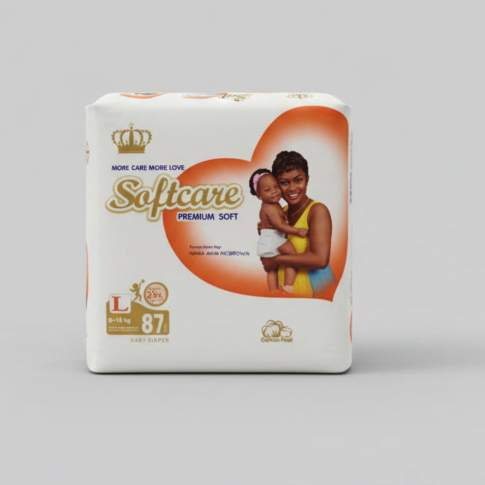 Softcare Premium Pack Large – diaper product photo at Beks Ghana