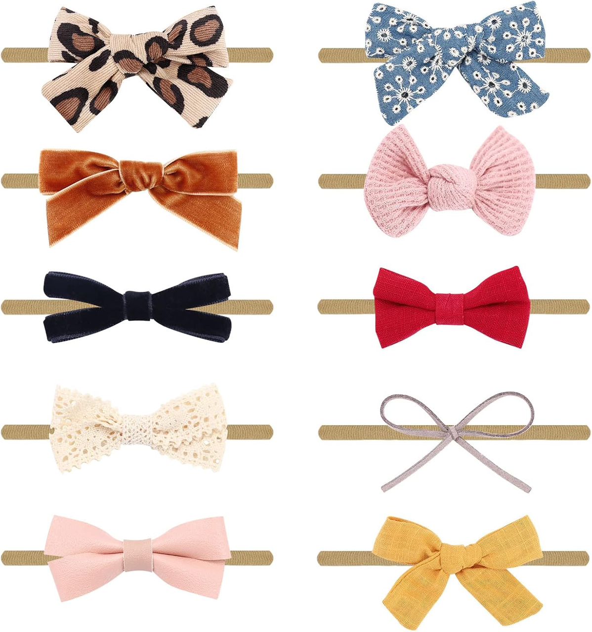 Sparkle and shine hair bows 10 pcs – accessory item for kids