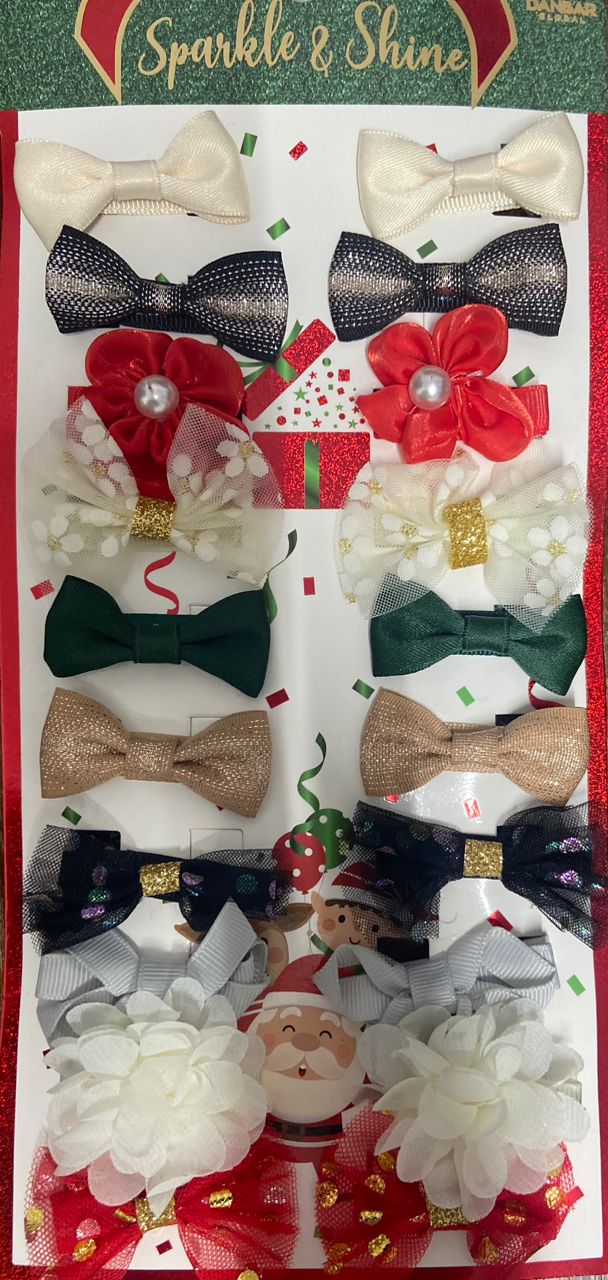 Sparkle and shine hair bows 20 pcs – accessory item for kids