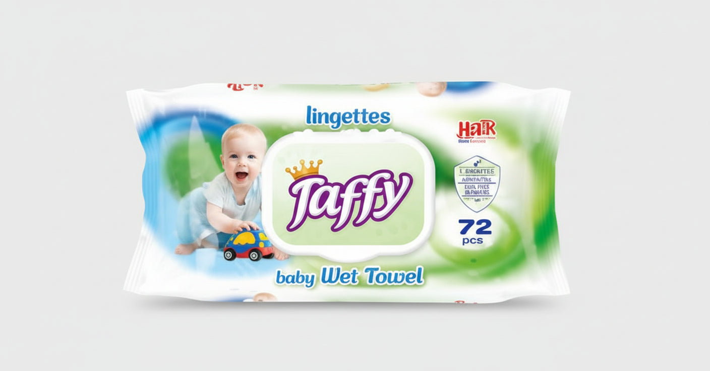 Taffy baby Wipes (72pcs) single – diaper product photo at Beks Ghana