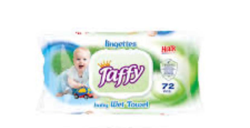 Taffy baby Wipes (72pcs) single – diaper product photo at Beks Ghana