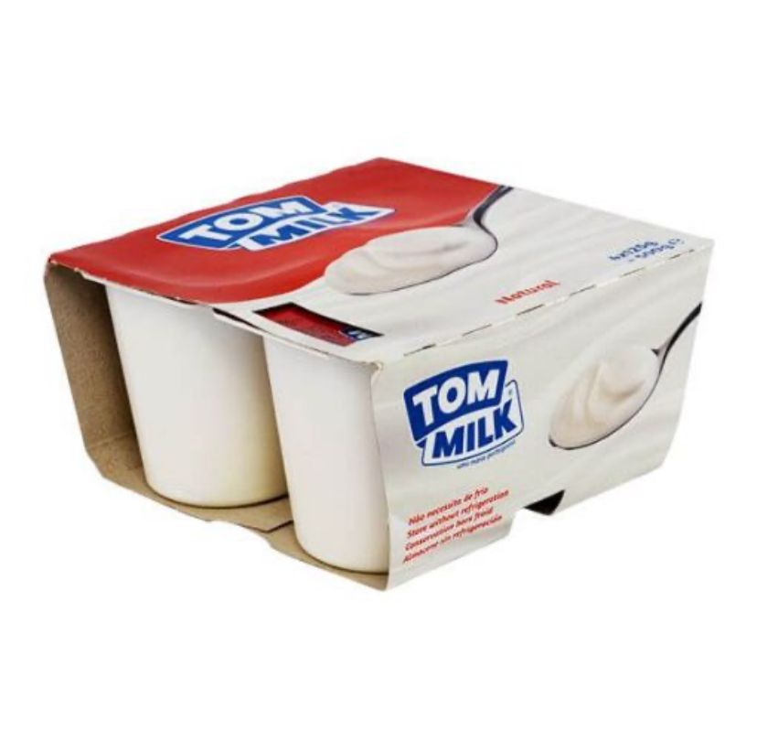 Tom milk Plain Sweetened Tray (100g×20)