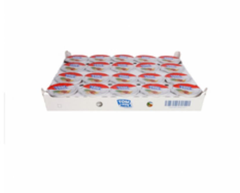 Tom milk Strawberry Tray (100gÃ—20) packaging - available at Beks Ghana