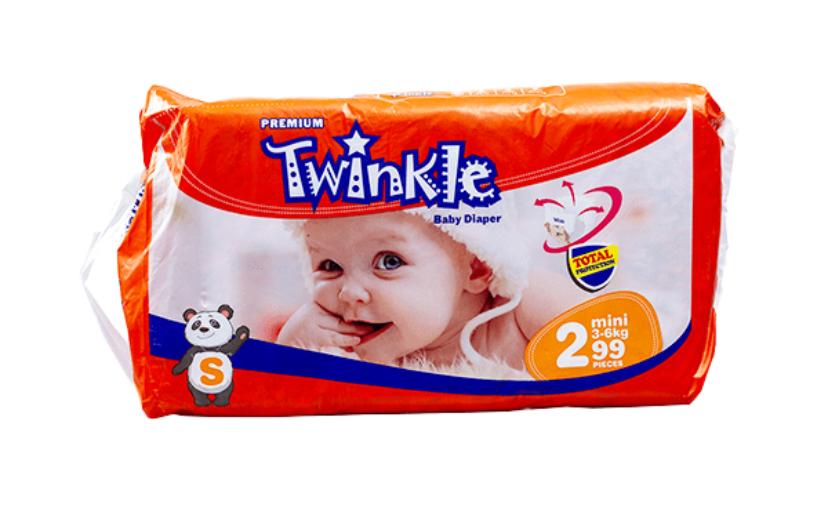 Twinkle Diapers size 2(3-6Kg) – diaper product photo at Beks Ghana