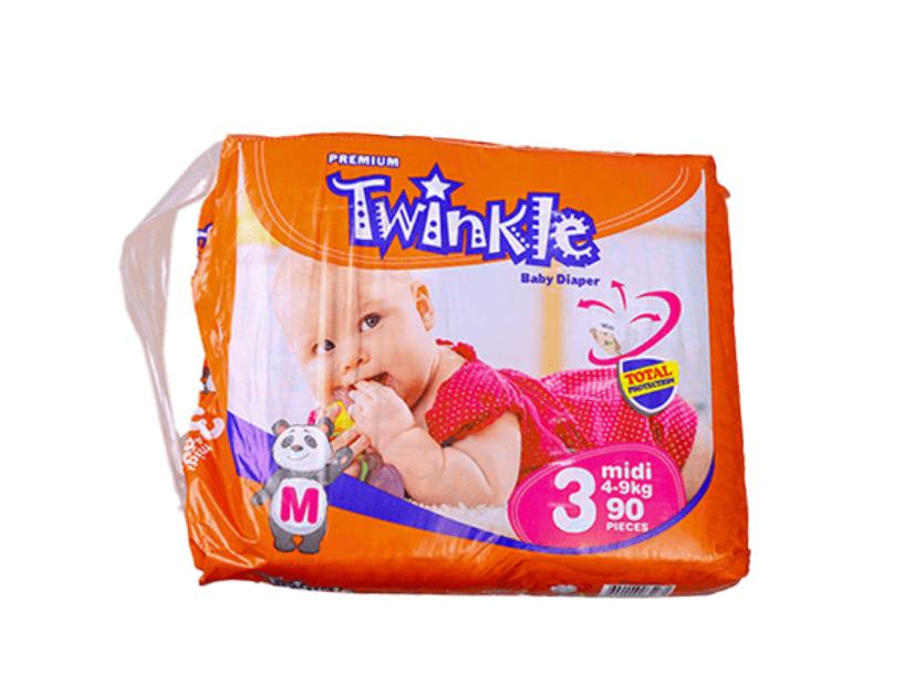 Twinkle Diapers size 3(3-6Kg) – diaper product photo at Beks Ghana