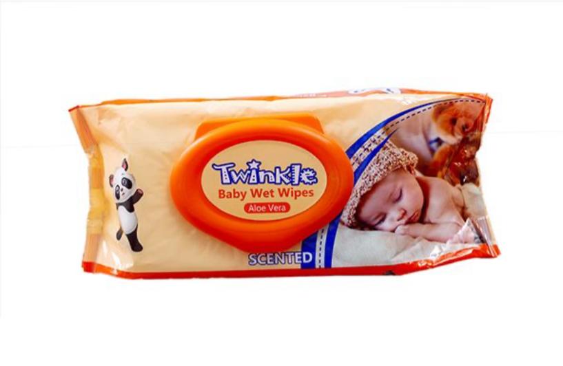 Twinkle Wipes (100pcs) Single – diaper product photo at Beks Ghana