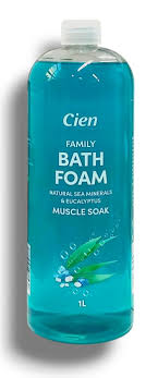 Cien Family Bath Foam Natural sea Minerals & Eucalyptus  Muscle Soak 1L