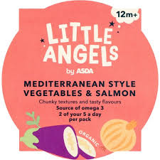 Little Angels Mediterranean Style Vegetables & Salmon  Noodles 12m+