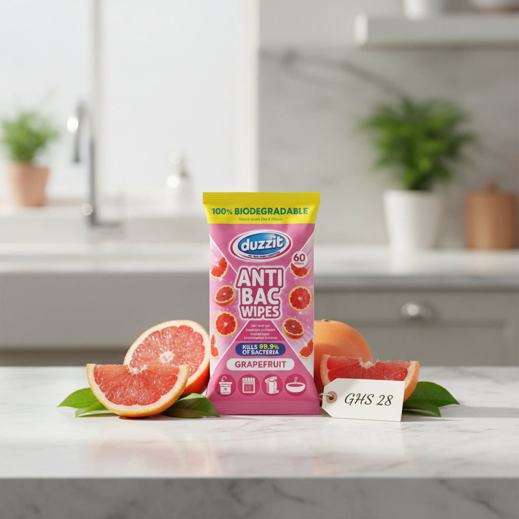 Duzzit Anti-Bac Wipes Grapefruit 60pack