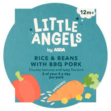Little Angels Rice & Beans with BBQ Pork 12m+