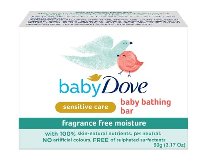 Baby Dove rich moisture baby bathing bar (4 x 90g)