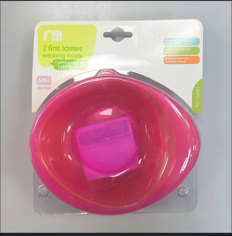 Mothercare 2 first taste weaning bowls