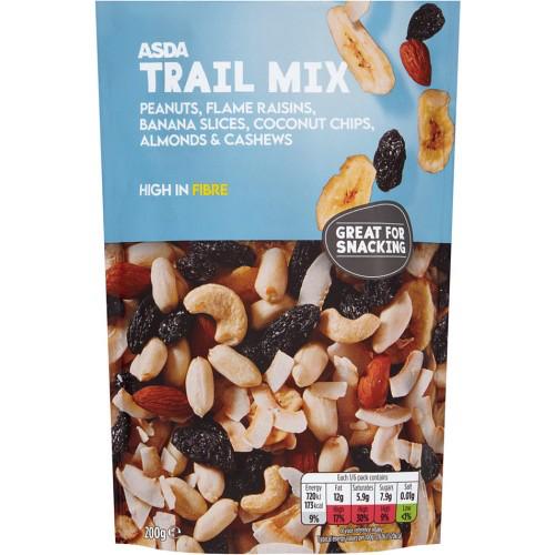 ASDA Trail Mix (Peanut, Flame Raisins, Banana Slices, Coconut Chips, Almonds and Cashews)