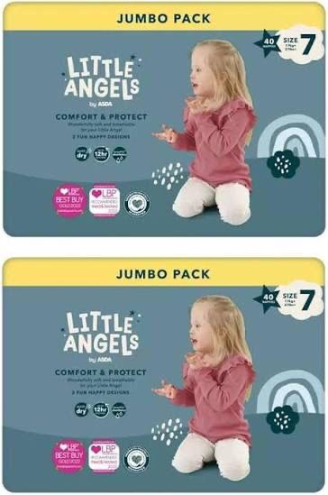 Little Angels Diapers Size 7 40pcs