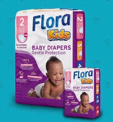 Flora Diapers Hospital pack 2 15pcs