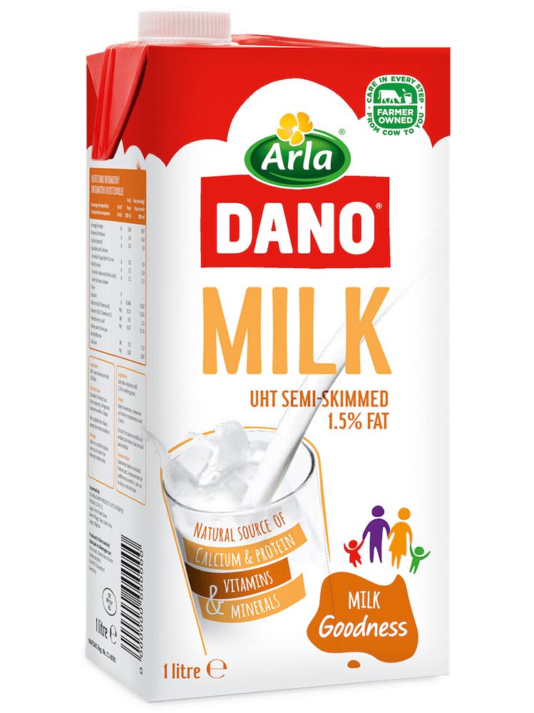 Dano Milk Semi- Skimmed 1L
