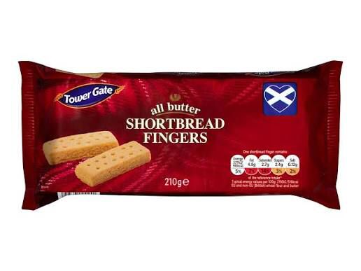 Tower Gate All butter Shortbread Fingers 210g Single