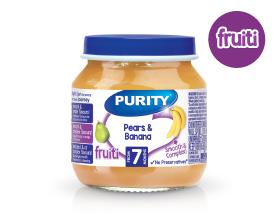 Purity Pears & Banana pack (125ml x6 )
