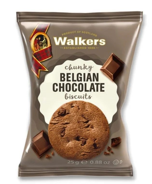 Walkers Chunky Belgian Chocolate Biscuits 25g