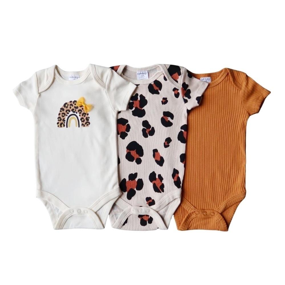 Sunnozy 3pcs  Bodysuit Vest