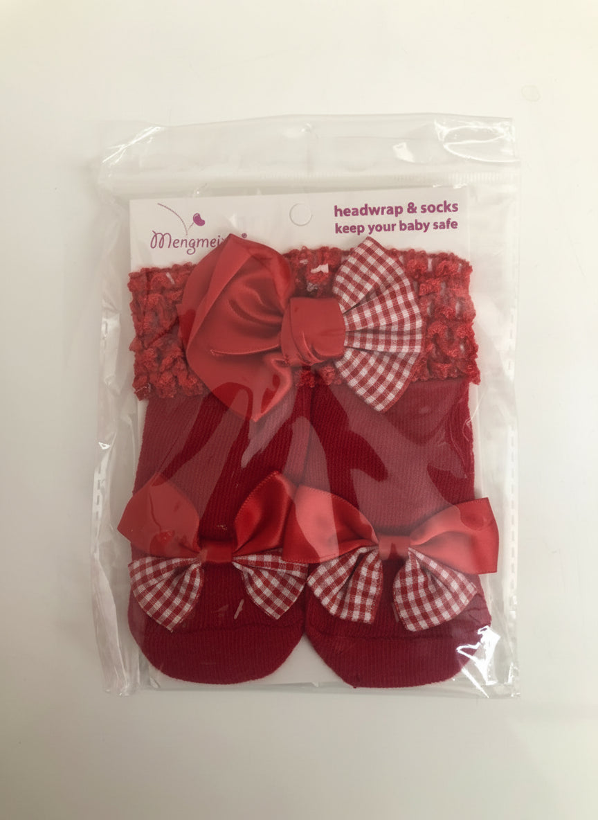 Mengmeixin Child headwrap & socks