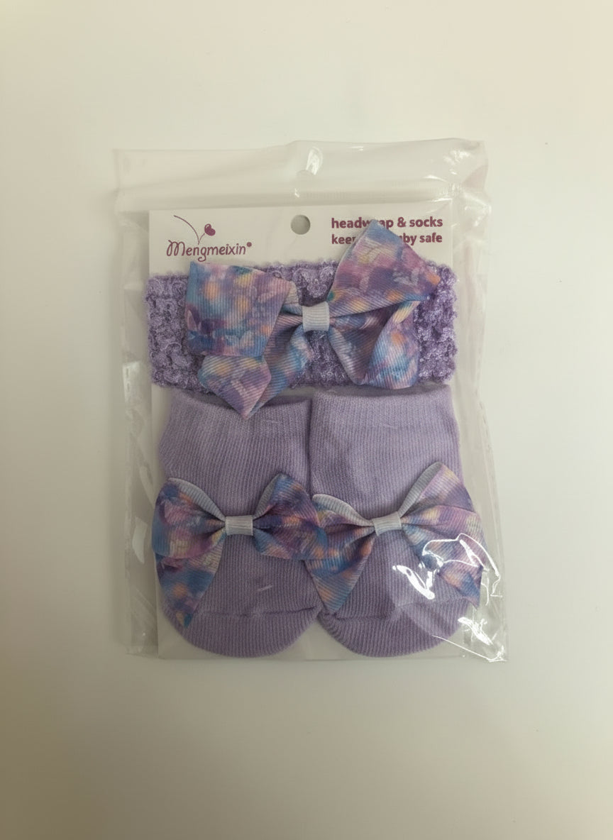 Mengmeixin Child headwrap & socks