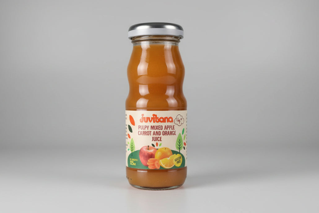 Juvitana Pulpy Mixed Apple, Carrot and Orange Juice 125ml