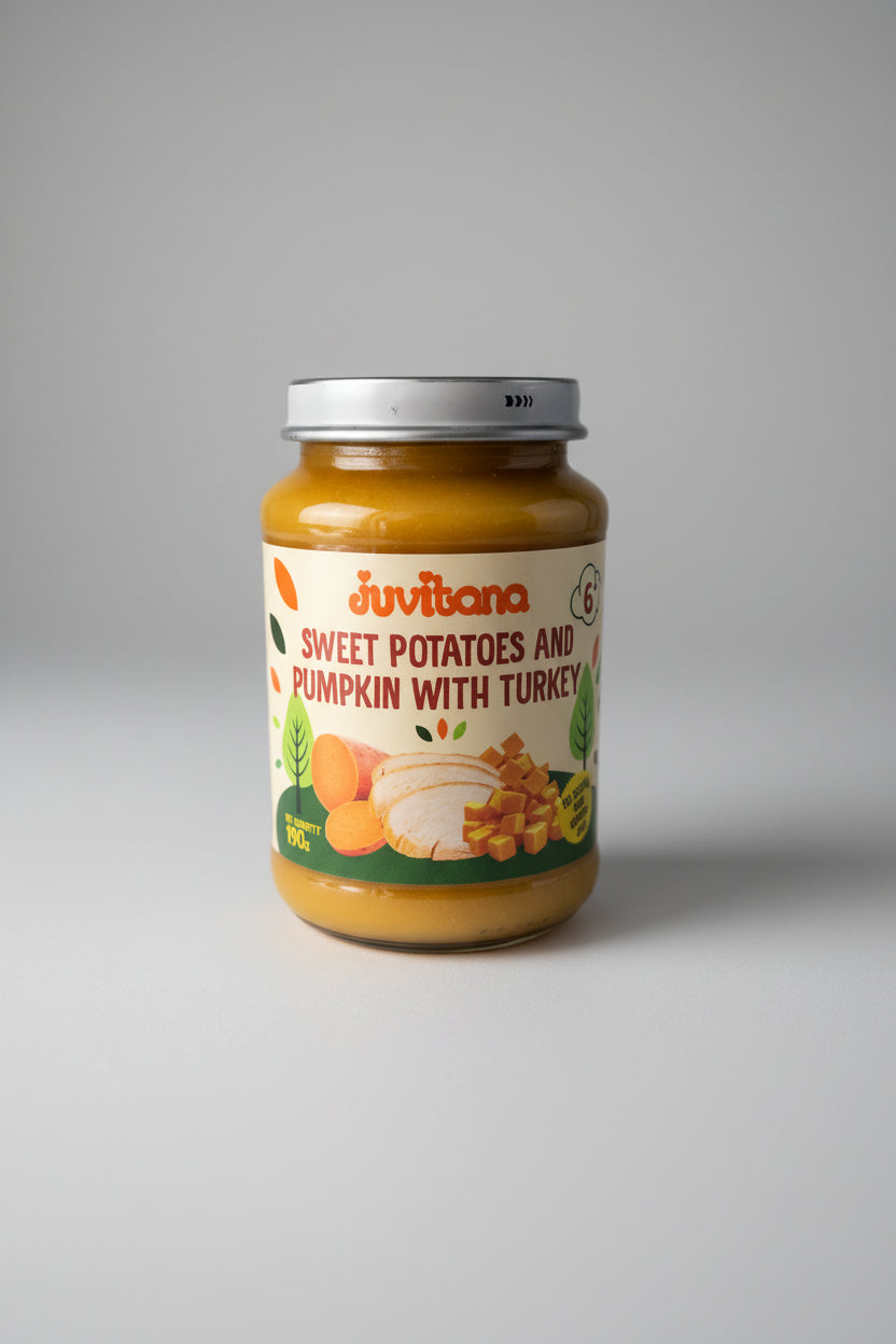 Juvitana Sweet Potatoes and Pumpkin with Turkey 190g