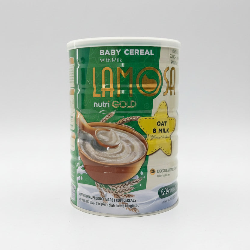 Lamosa NutriGold Oat & Milk 850g packaging - available at Beks Ghana