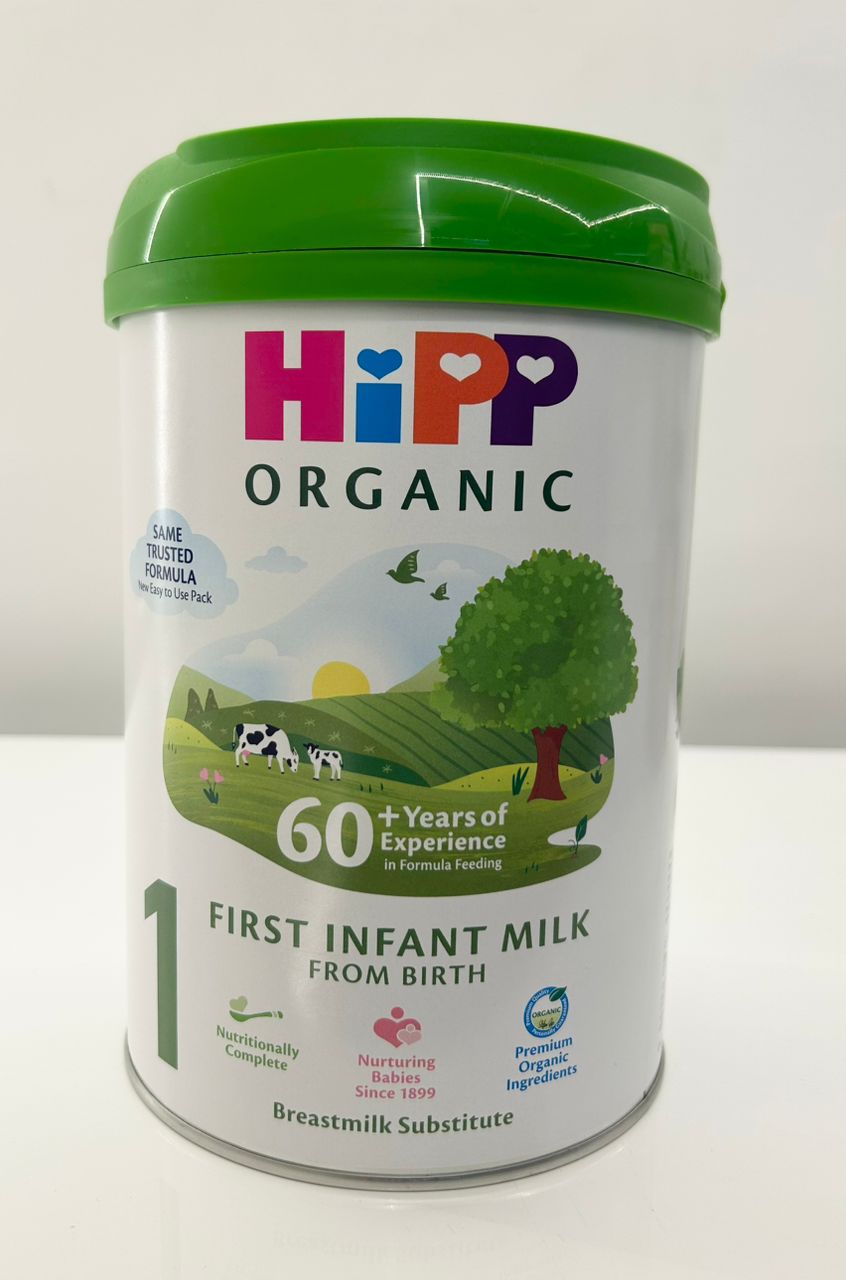 Hipp organic formula 1 800g (Singles) packaging - available at Beks Ghana
