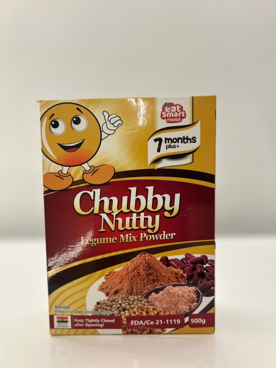 Eat smart Chubby nutty & legumes mix powder Singles packaging - available at Beks Ghana