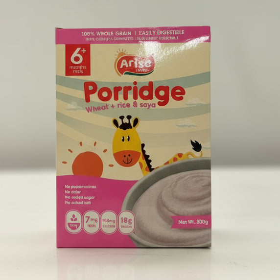 Arise Cereal ( Wheat +Rice & soya) 500g packaging - available at Beks Ghana