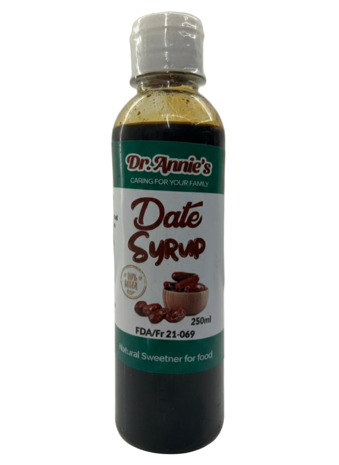 Dr Annieâ€™s Date Syrup 250mls Single packaging - available at Beks Ghana