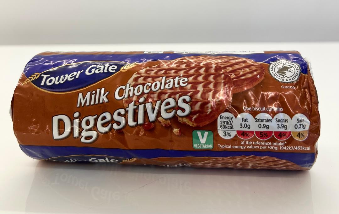 Tower Gate Milk Chocolate Digestives 300g Single product photo – Buy online at Beks Ghana