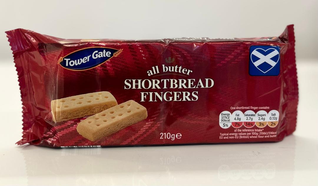 Tower Gate All butter Shortbread Fingers 210g Single product photo – Buy online at Beks Ghana
