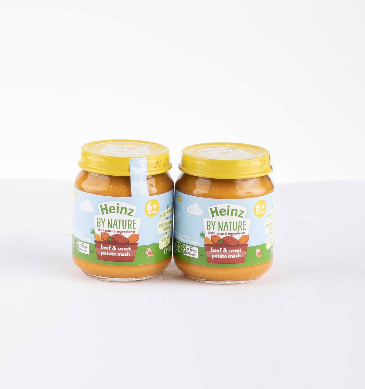 Heinz Diners Beef & Sweet Potato Mash (120g x 6) pack packaging - available at Beks Ghana