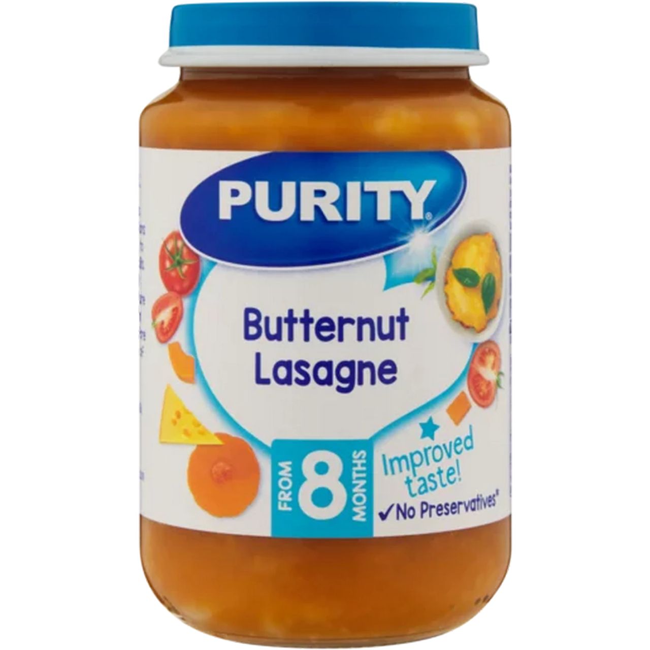 Purity Medium Butternut lasagne (200ml) single packaging - available at Beks Ghana