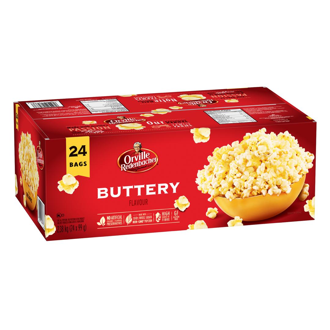 Orville buttery popcorn flavour (24 x 99 g) 2.38 kg product photo – Buy online at Beks Ghana