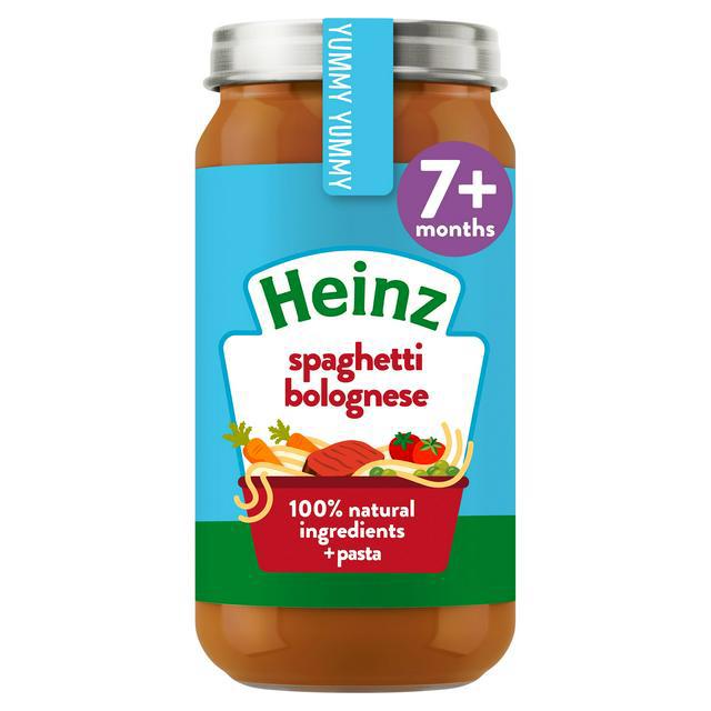 Heinz diner Spaghetti Bolognese 7m+ ( 200g) single packaging - available at Beks Ghana