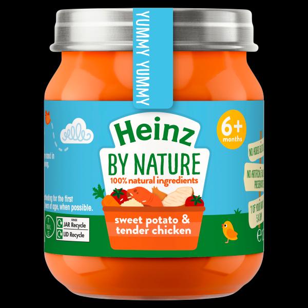 Heinz Diners Sweet Potato & tender chicken (120g x 6 ) Pack packaging - available at Beks Ghana