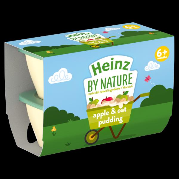 Heinz Fruit Pots Apple and Oats Pudding (100g x 3 x4) Box packaging - available at Beks Ghana
