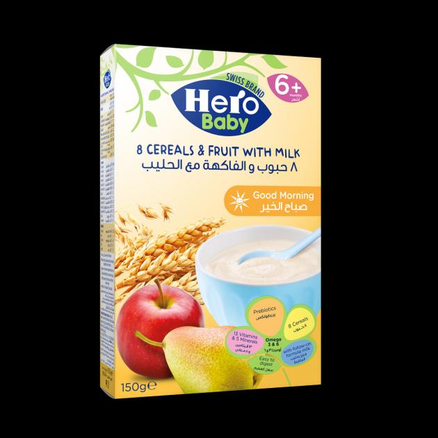 Hero Baby cereal Fruit with milk (200g) Single packaging - available at Beks Ghana