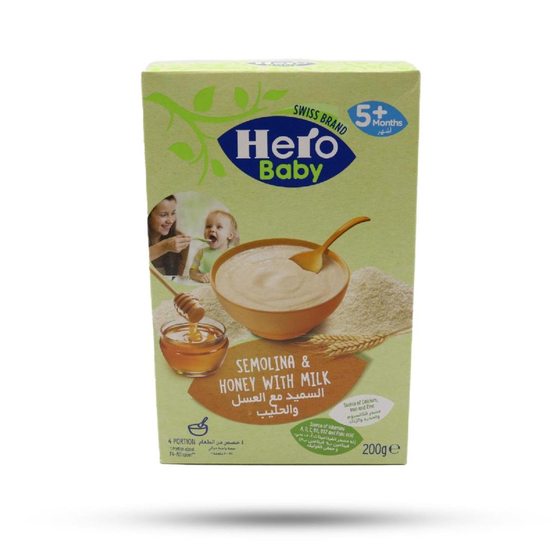 Hero Baby cereal semolina & honey with milk (200g) Single packaging - available at Beks Ghana