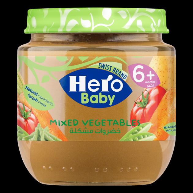 Hero Baby Mixed Vegetables( 125g) Single packaging - available at Beks Ghana
