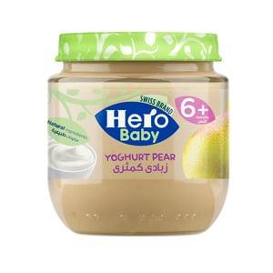 Hero Baby yogurt Pear Jar (12Ã—125g) Box packaging - available at Beks Ghana