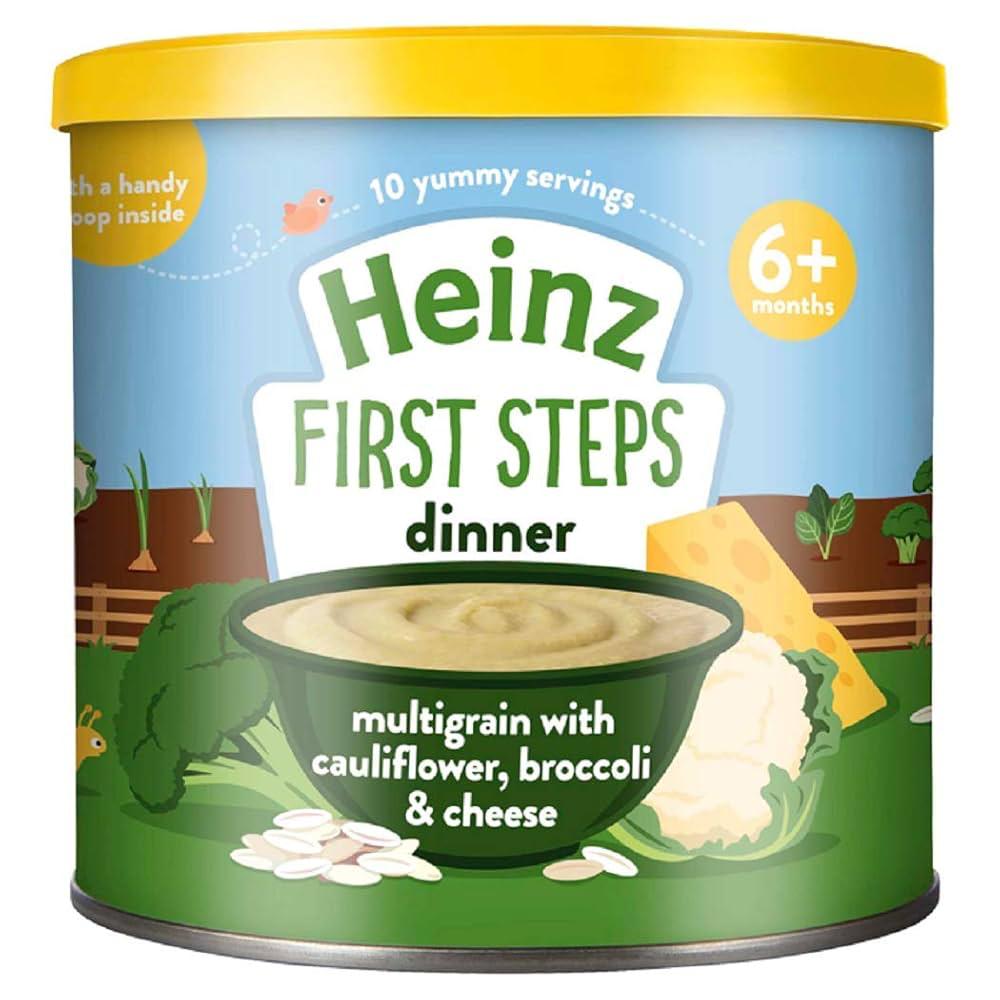 Heinz Cereal Multigrain with Cauliflower , Broccoli &Cheese box ( 200g x3) Pack packaging - available at Beks Ghana