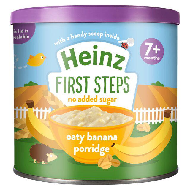 Heinz Cereal Oaty Banana Porridge(200g x 3) Pack packaging - available at Beks Ghana